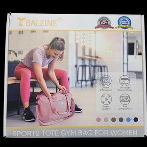 Baleine Womens Blue Sports Tote Bag, New, Sealed